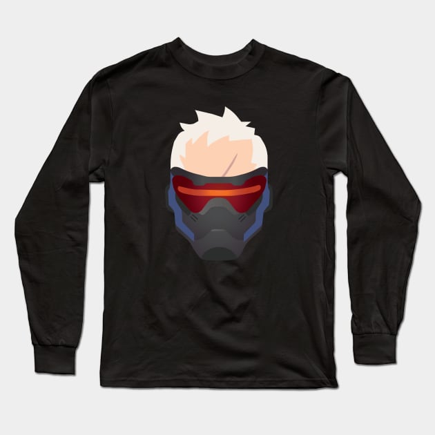 Minimalist Soldier 76 Long Sleeve T-Shirt by hiwattart